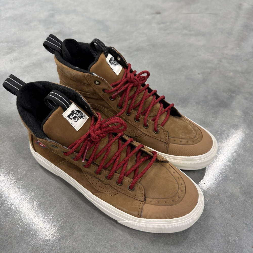 Vans Sk8-Hi MTE HydroGuard 360 Mens 10 Brown Suede Waterproof Winter Shoes